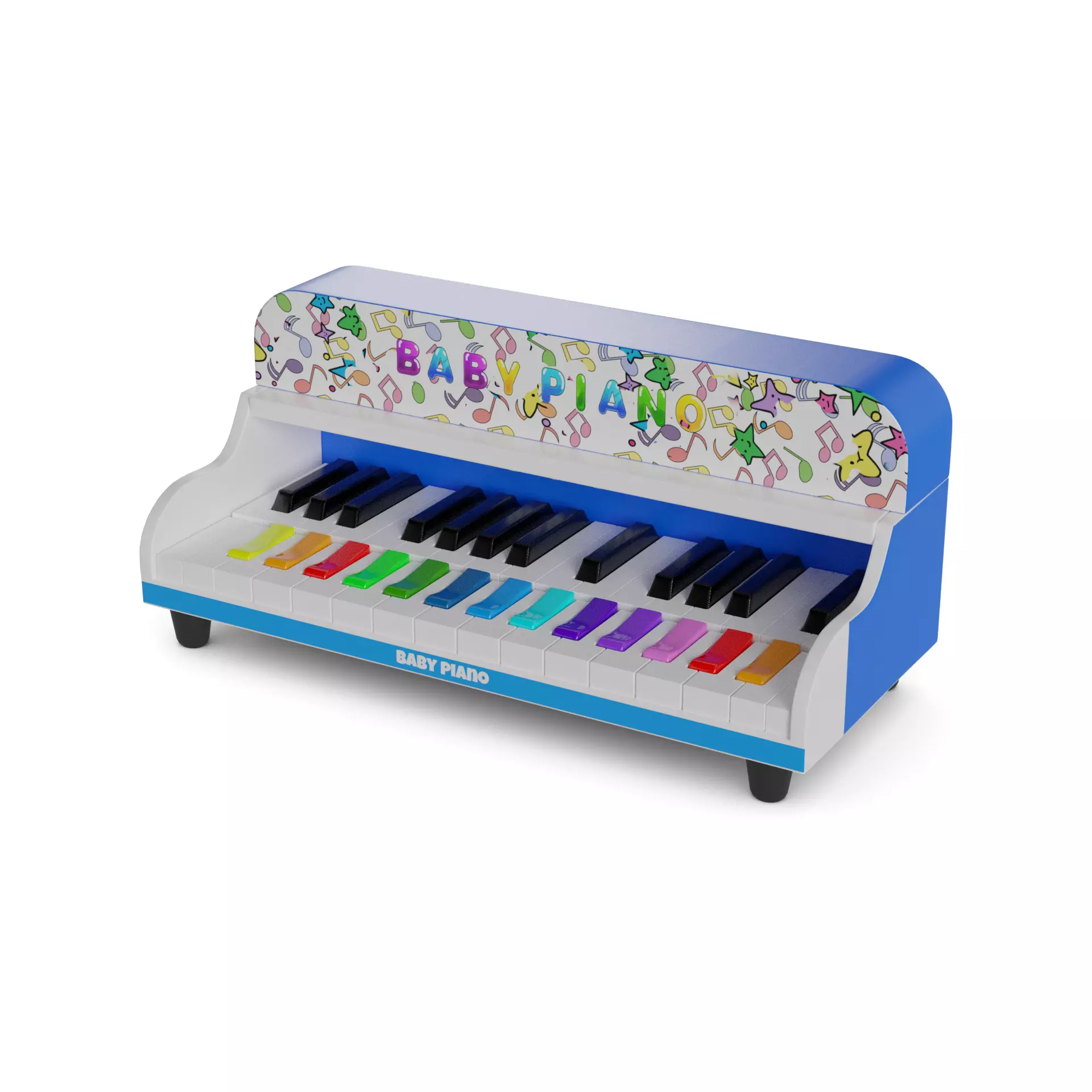 Baby and educational toys Baby Piano 3D model_0