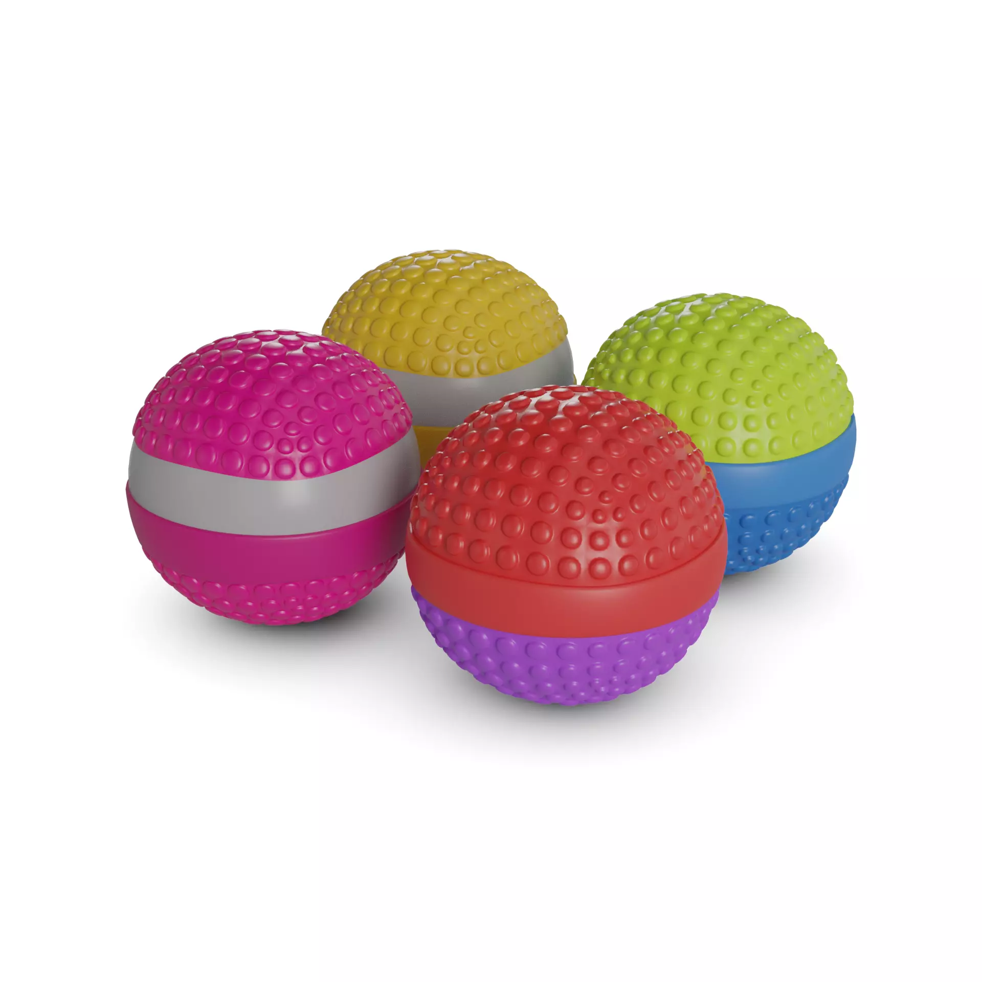 Baby and educational toys Sensory Ball Set 3D model_0