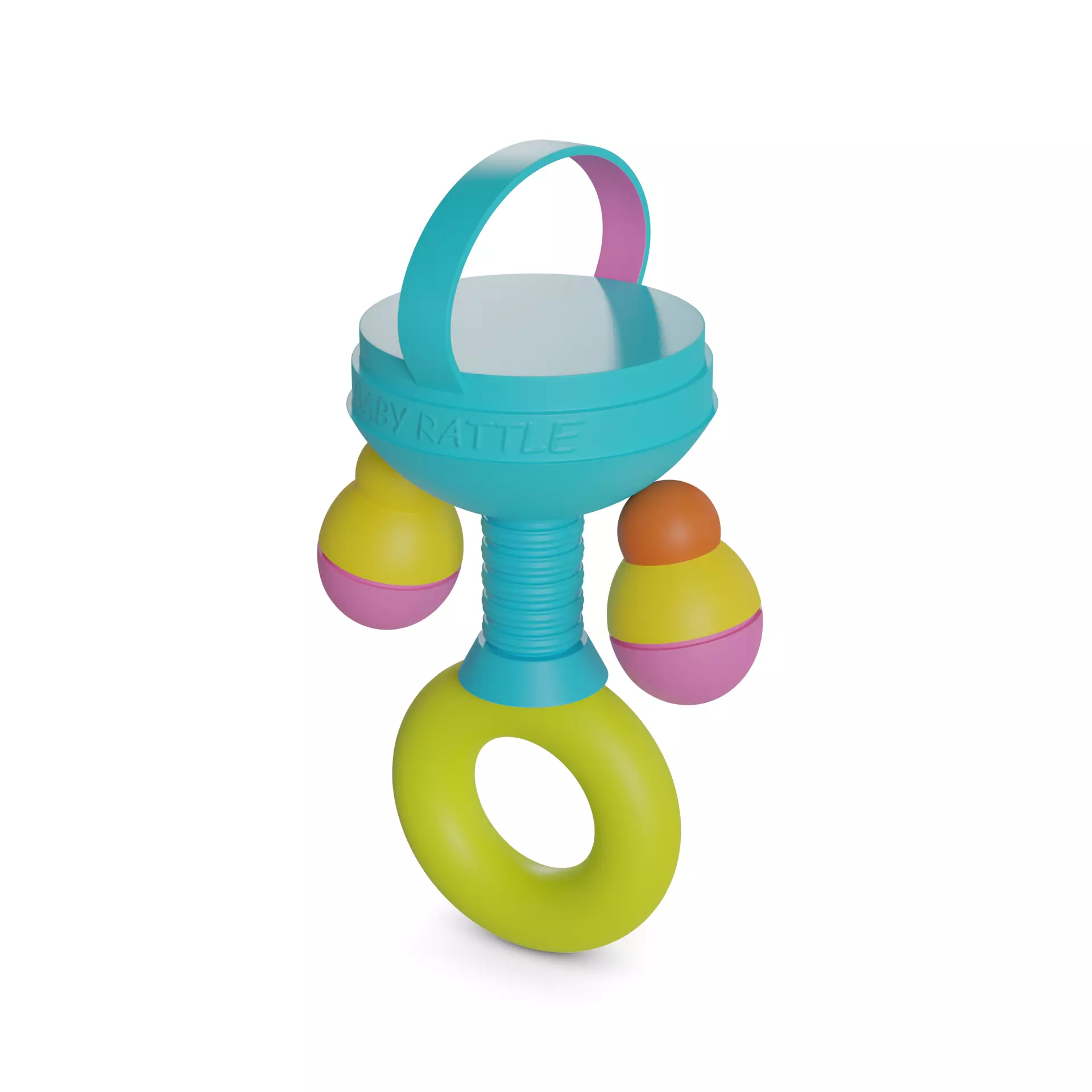 Baby and educational toys Baby Rattle 3D model_0