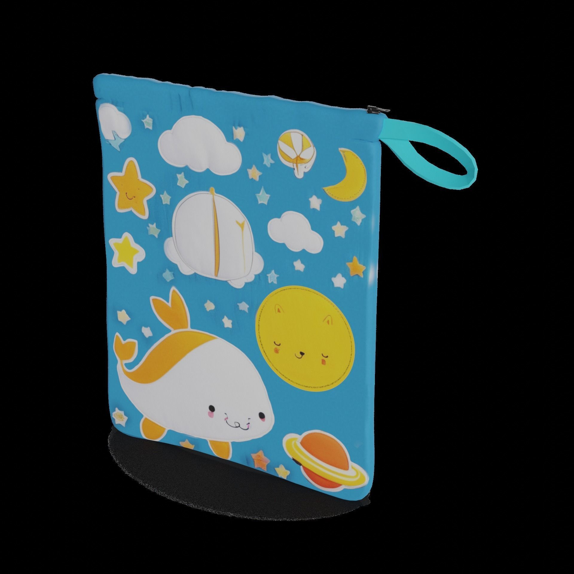 Baby and educational toys Soft Book Low-poly 3D model_1