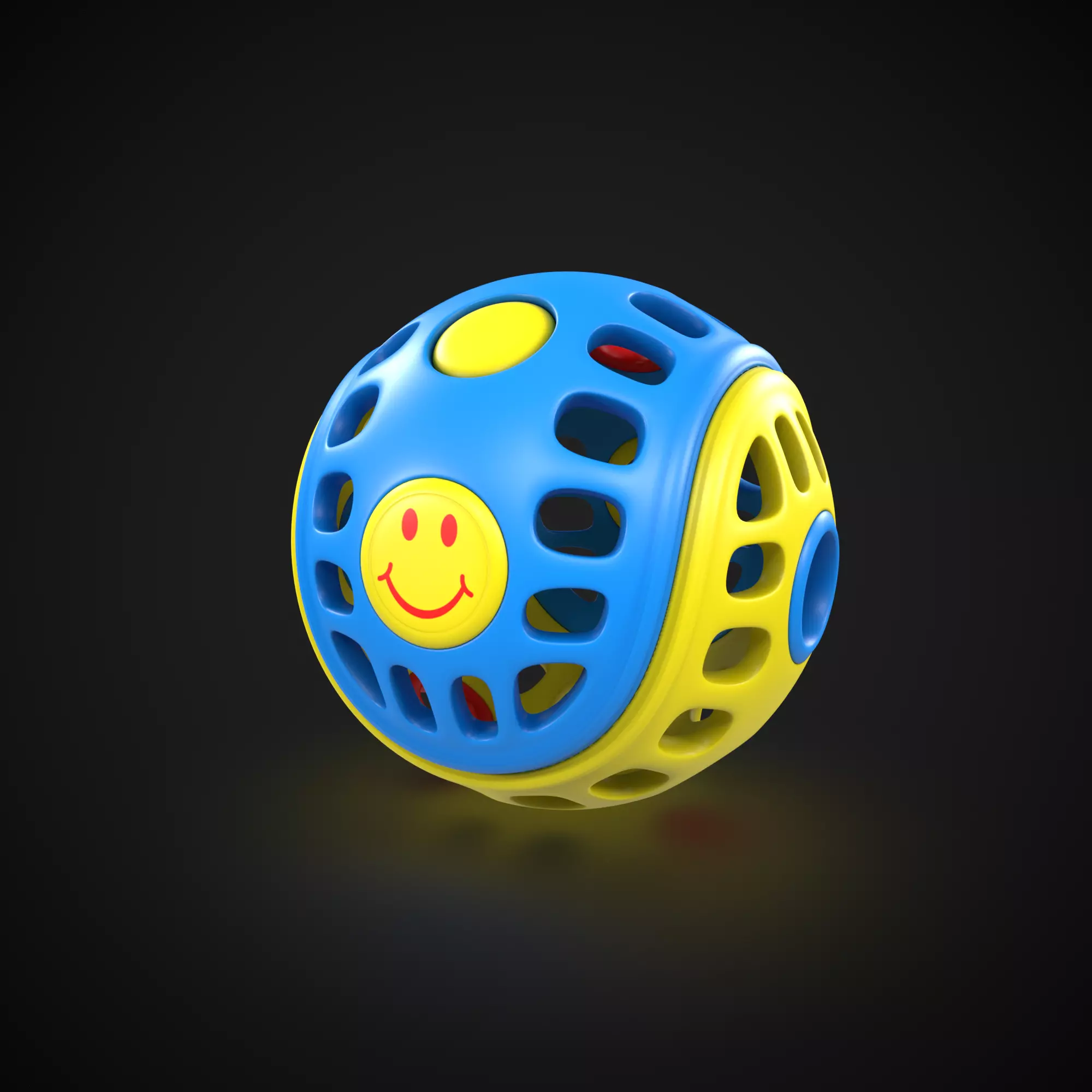 Baby and educational toys - Rattle Ball 3D model_0