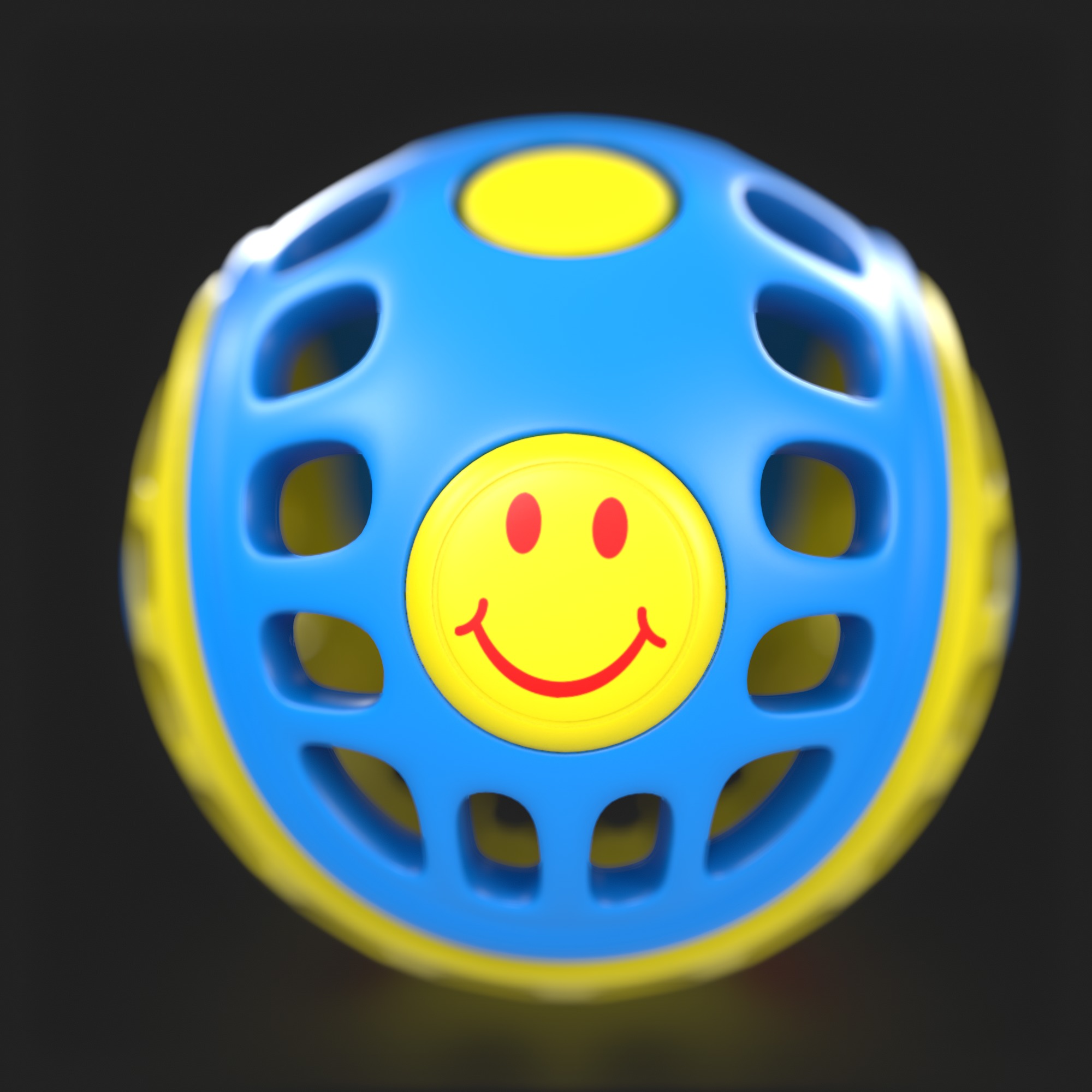 Baby and educational toys - Rattle Ball 3D model_5