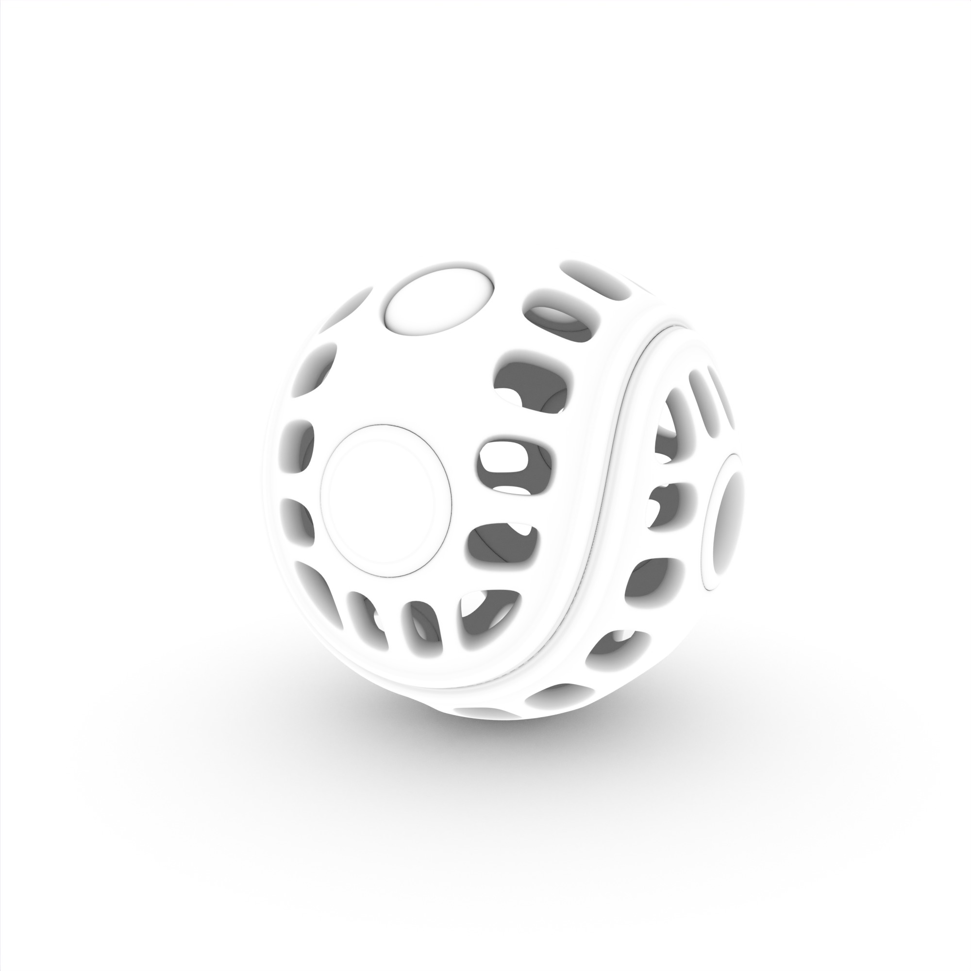 Baby and educational toys - Rattle Ball 3D model_11