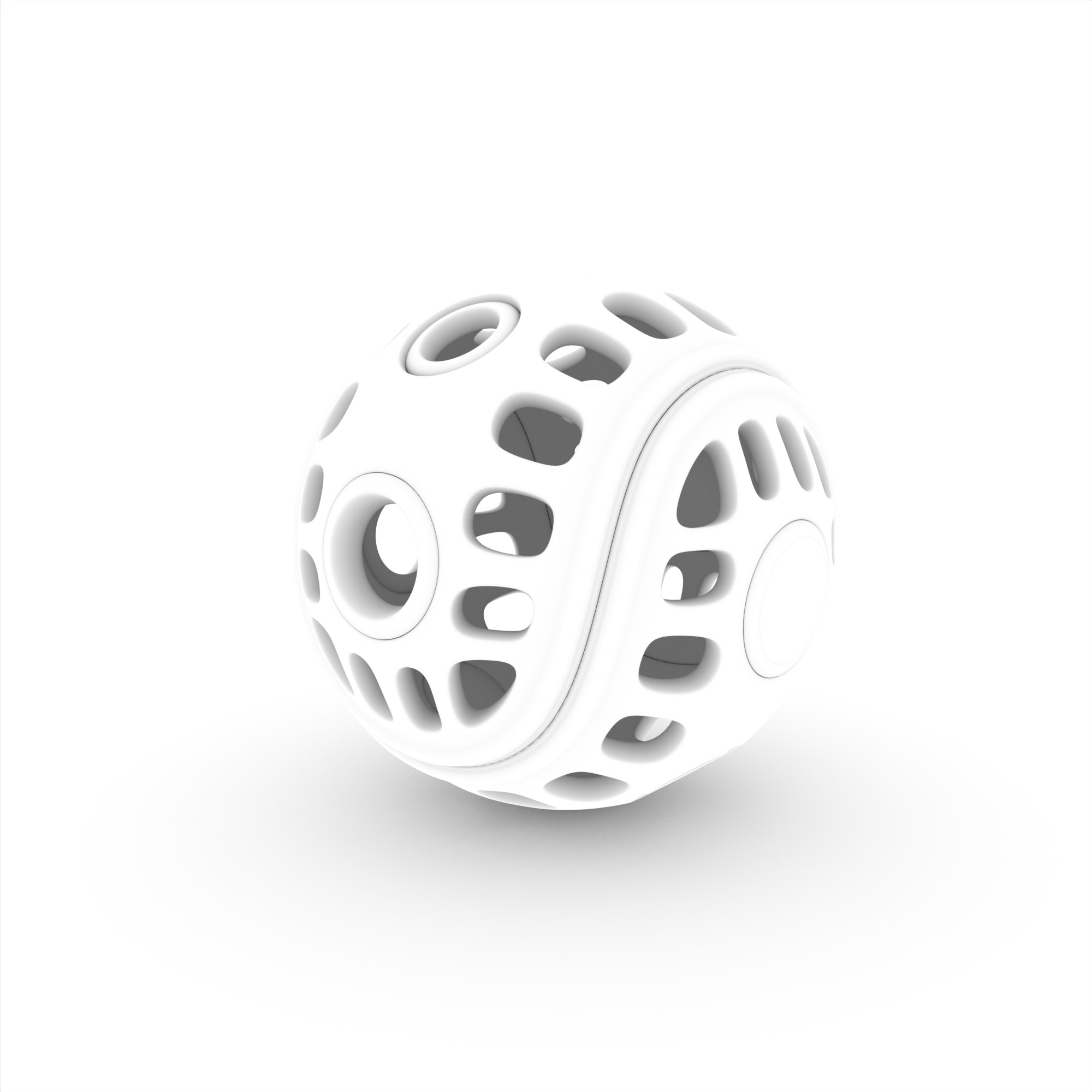 Baby and educational toys - Rattle Ball 3D model_13
