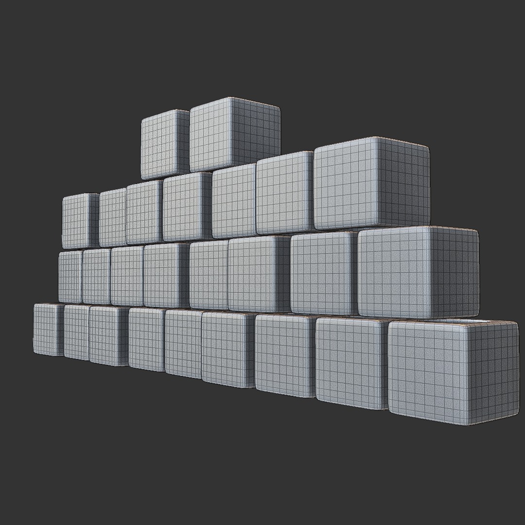 Baby and educational toys Alphabet Blocks Low-poly 3D model_6