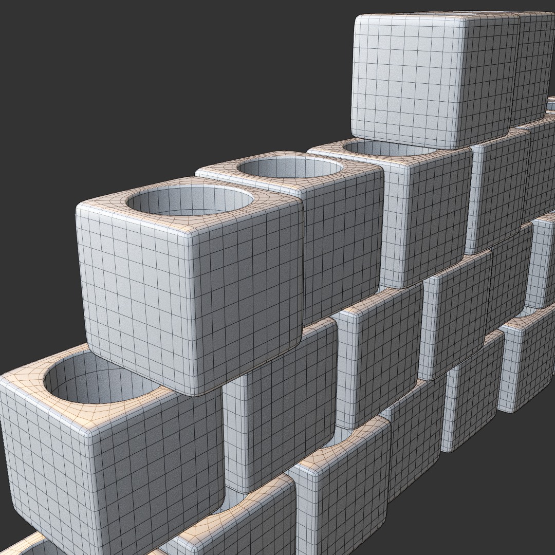 Baby and educational toys Alphabet Blocks Low-poly 3D model_7