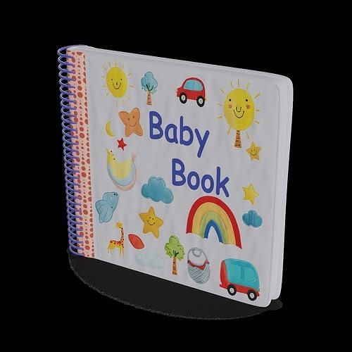Baby and educational toys Baby Book 3D model 2