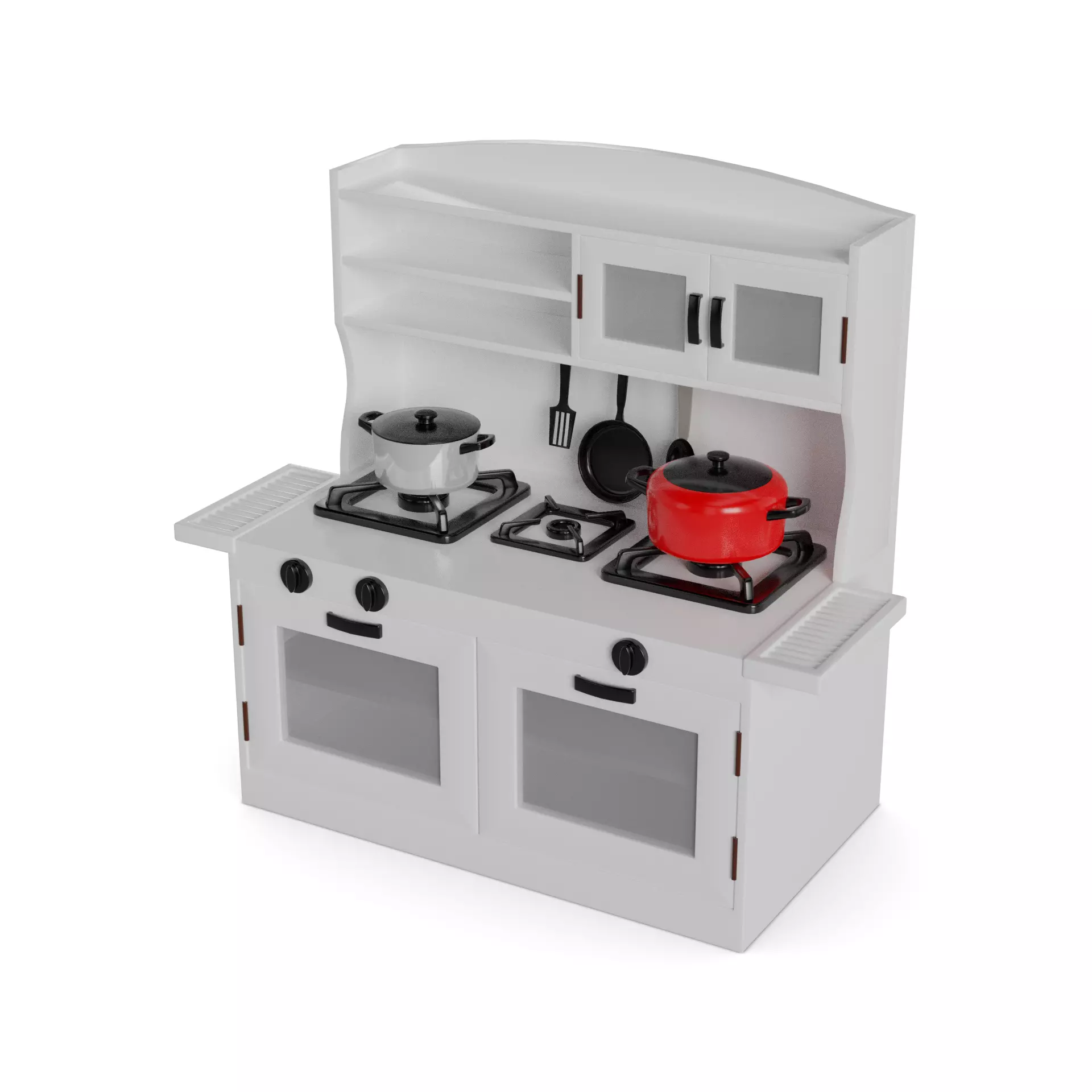 Play Kitchen Set 3D model_0