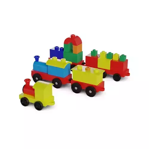 Cars and action games Building Block Train Set