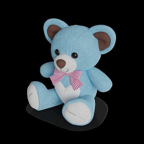 Cars and action games Stuffed Animal 3D model 2