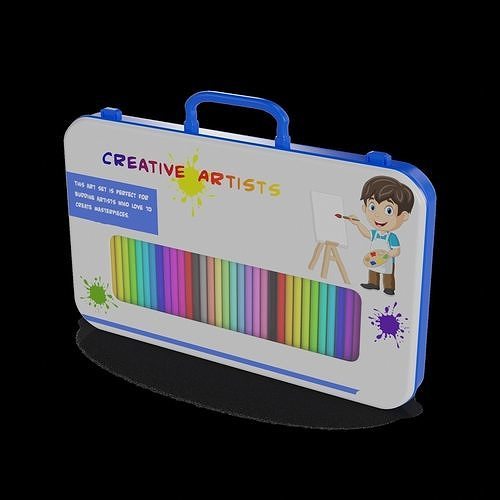 Cars and action games Art Set 3D model 2