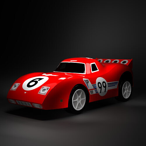 Cars and action games Toy Car 3D model 4