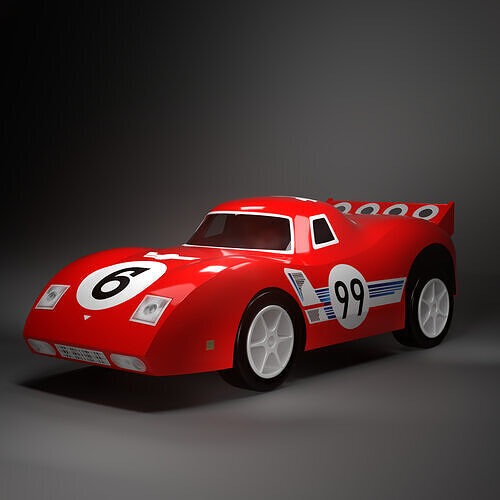 Cars and action games Toy Car 3D model 2