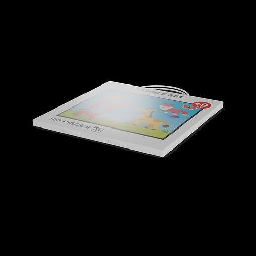 Cars and action games Puzzle Set Low-poly 3D model 2