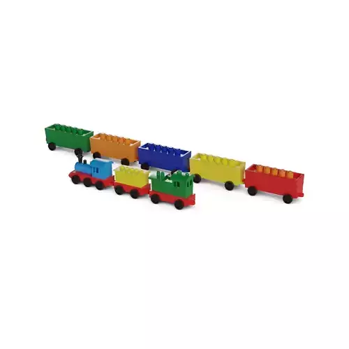 Cars and action games Building Block Train Set