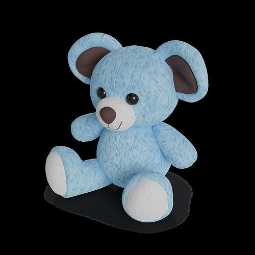 Cars and action games Stuffed Animal 3D model 2