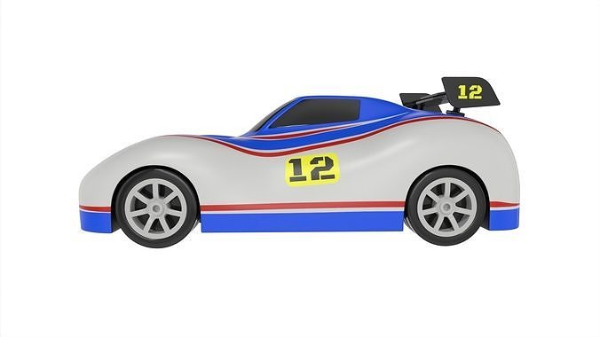 Cars and action games Remote Control Car Low-poly 3D model 5