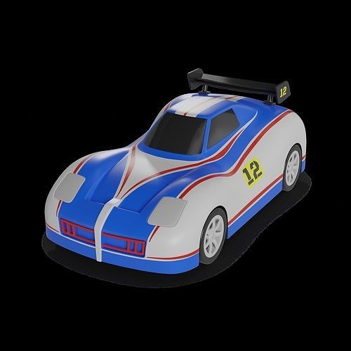 Cars and action games Remote Control Car Low-poly 3D model 2