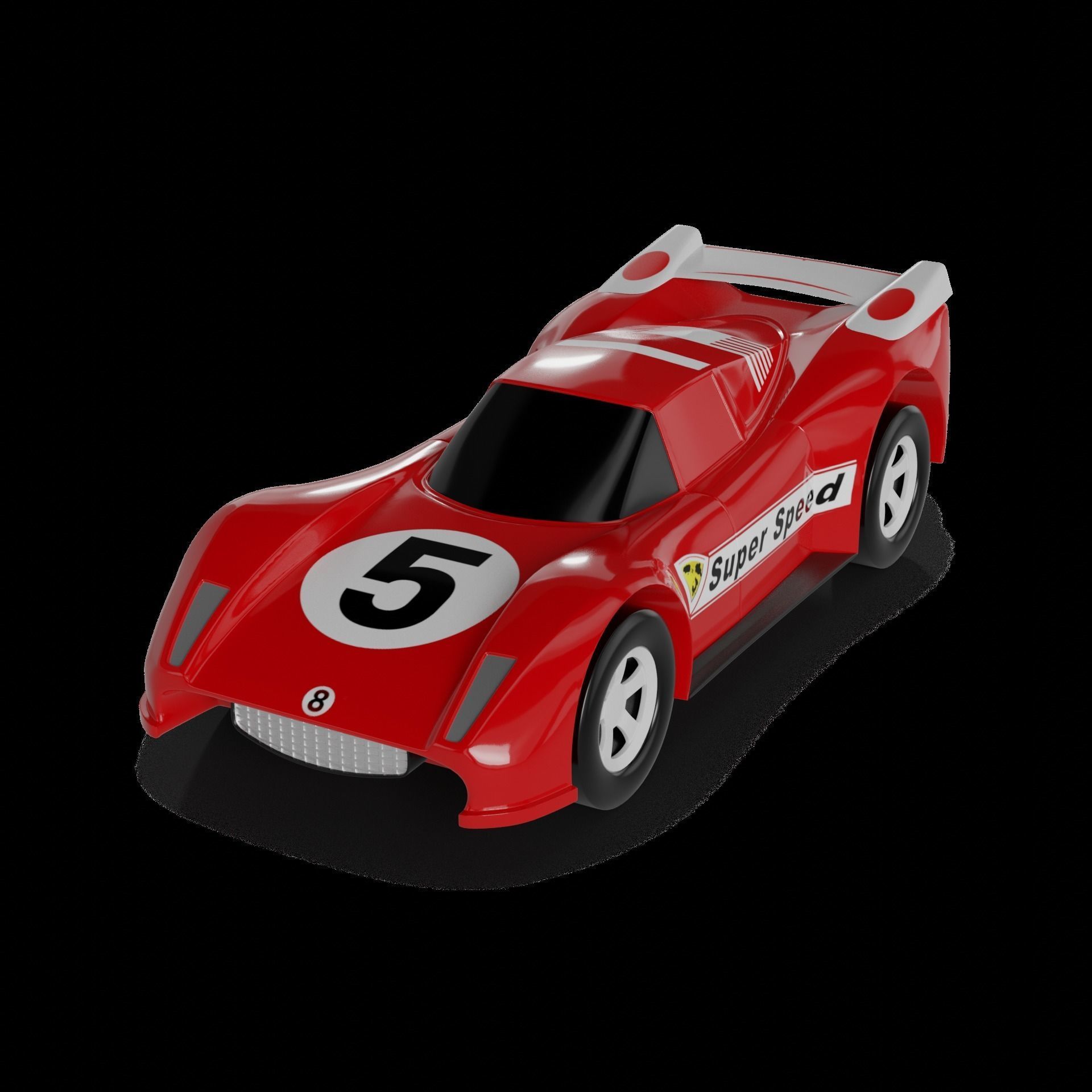 Cars and action games Toy Car 3D model_1