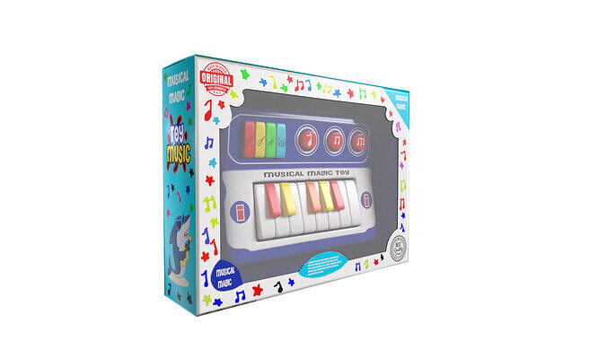 Musical Toy Low-poly 3D model 3