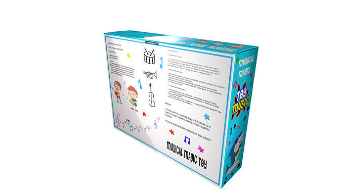Musical Toy Low-poly 3D model 7