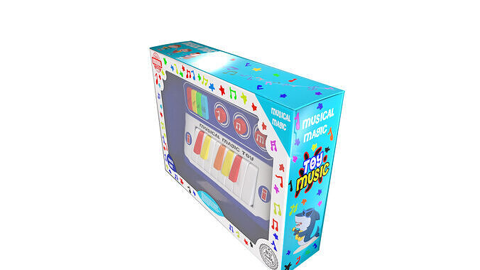 Musical Toy Low-poly 3D model 5