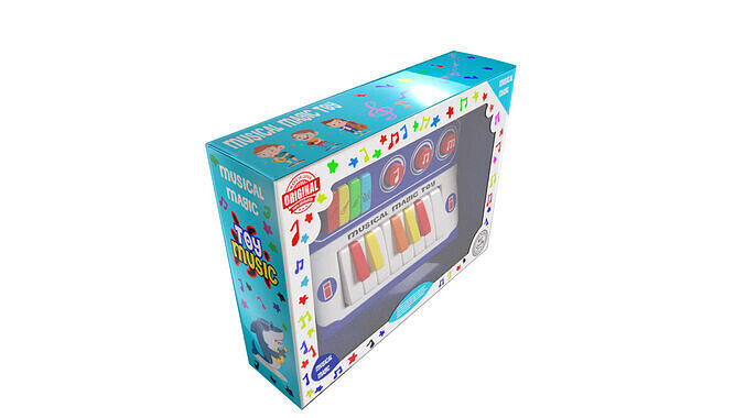 Musical Toy Low-poly 3D model 4