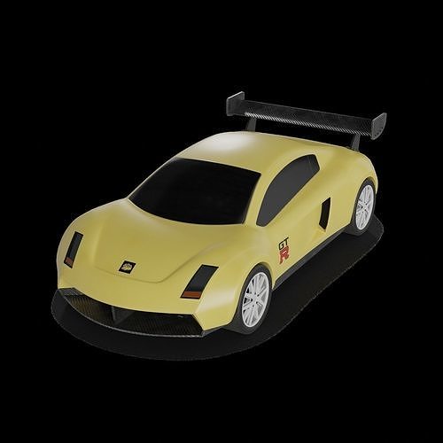 Cars and action games Remote Control Car Low-poly 3D model 2