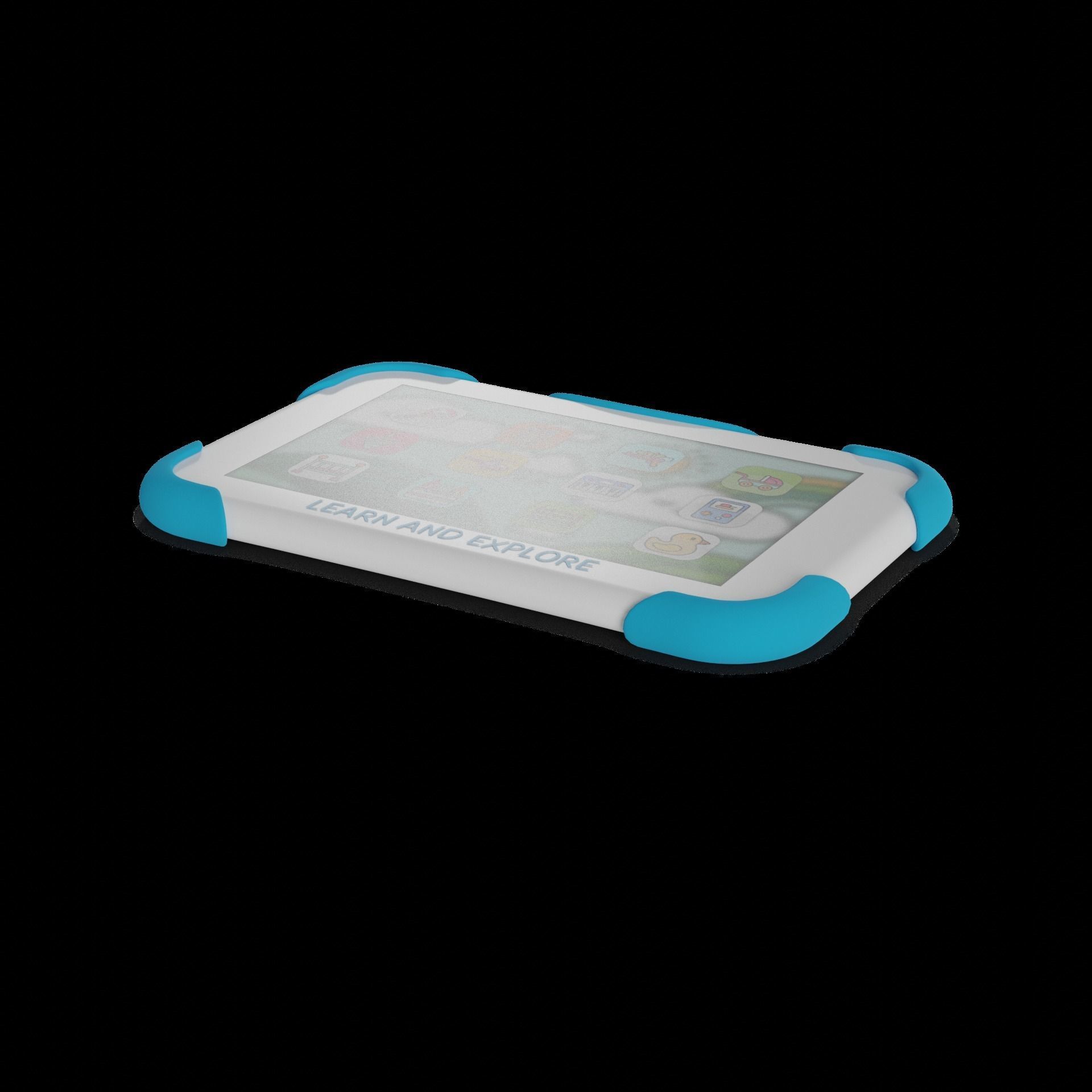 Creative and interactive toys Interactive Learning Tablet Low-poly 3D model_1