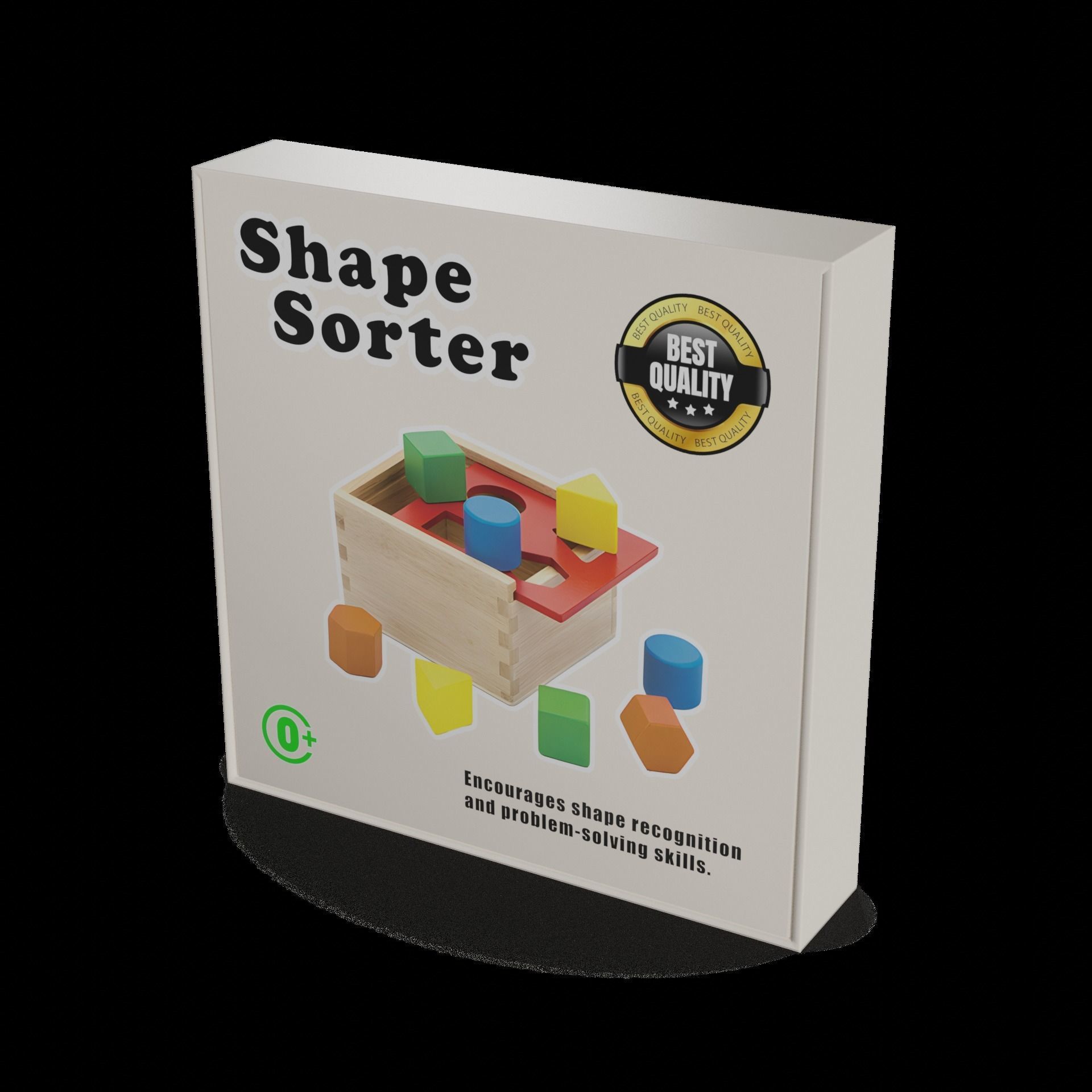 Creative and interactive toys Shape Sorter Low-poly 3D model_1