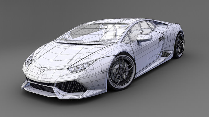 Lamborghini Huracan LP 610-4 3D Model .obj .3ds .fbx .lwo ...