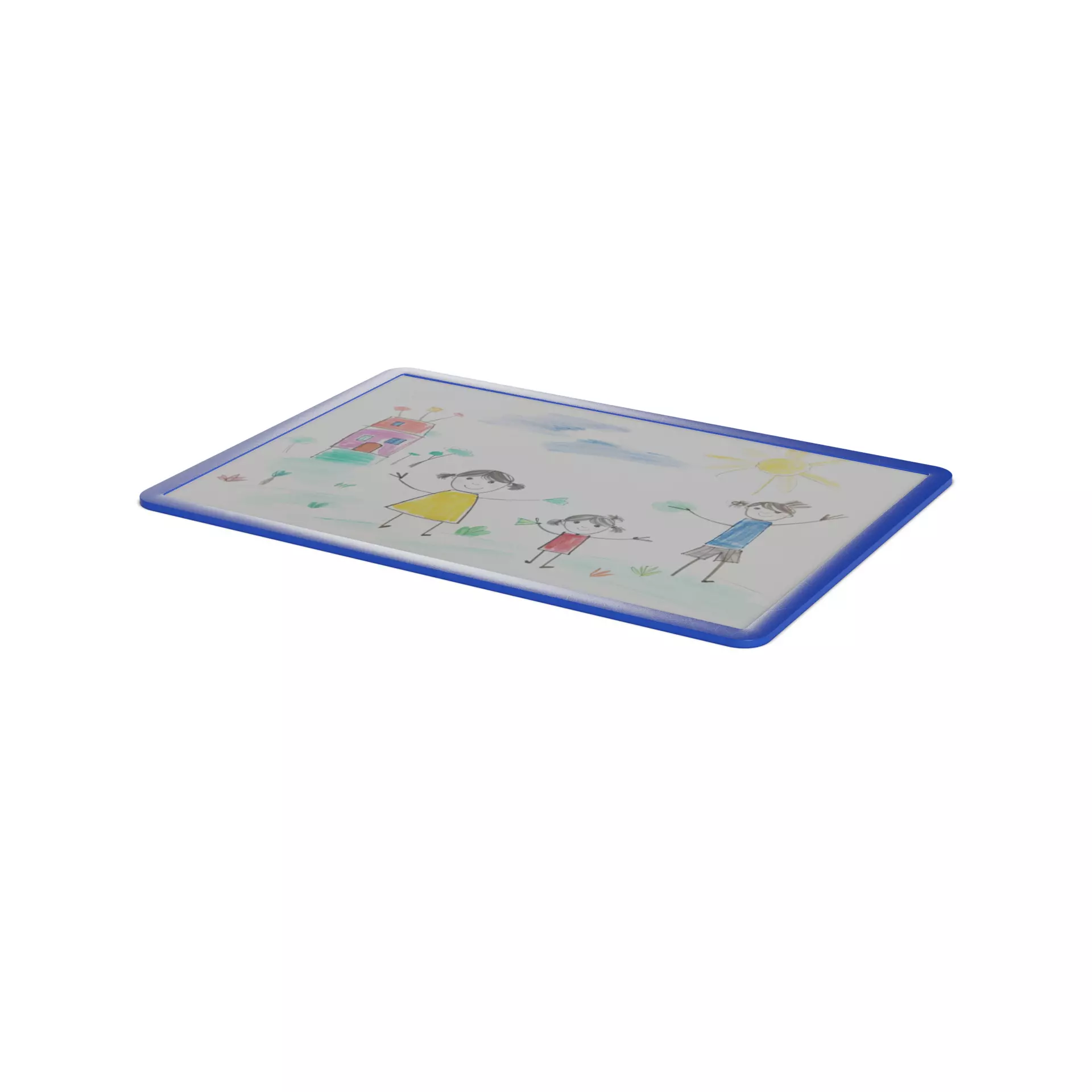 Creative and interactive toys Magnetic Drawing Board Low-poly 3D model_0