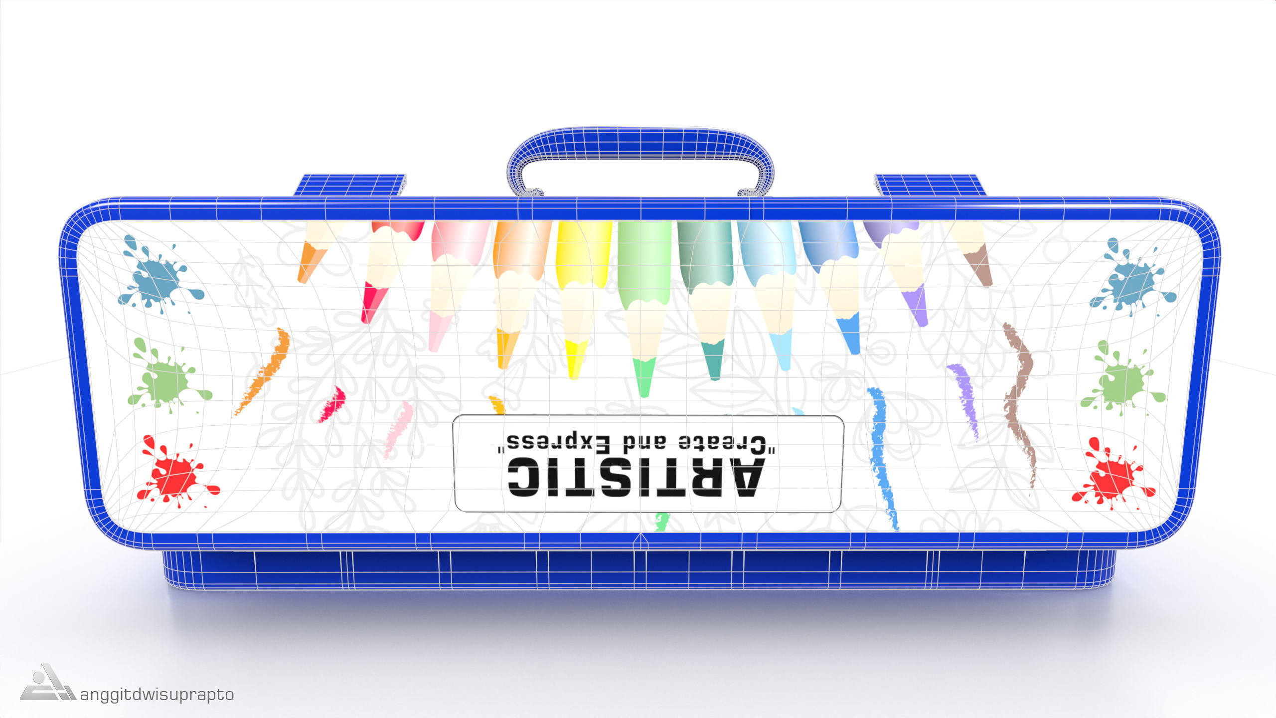 Creative and interactive toys Creative Drawing Set 3D model_15