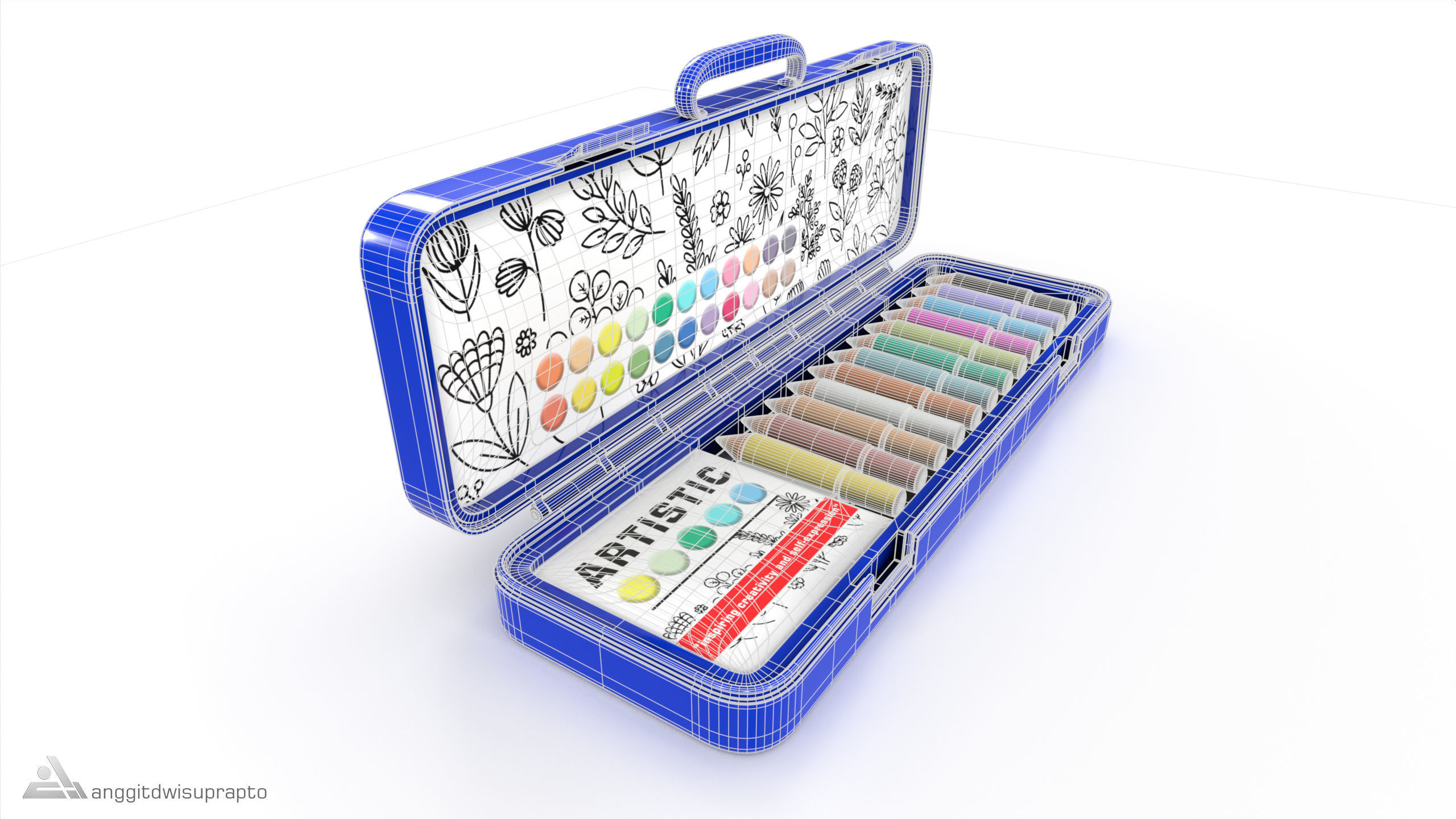 Creative and interactive toys Creative Drawing Set 3D model_4