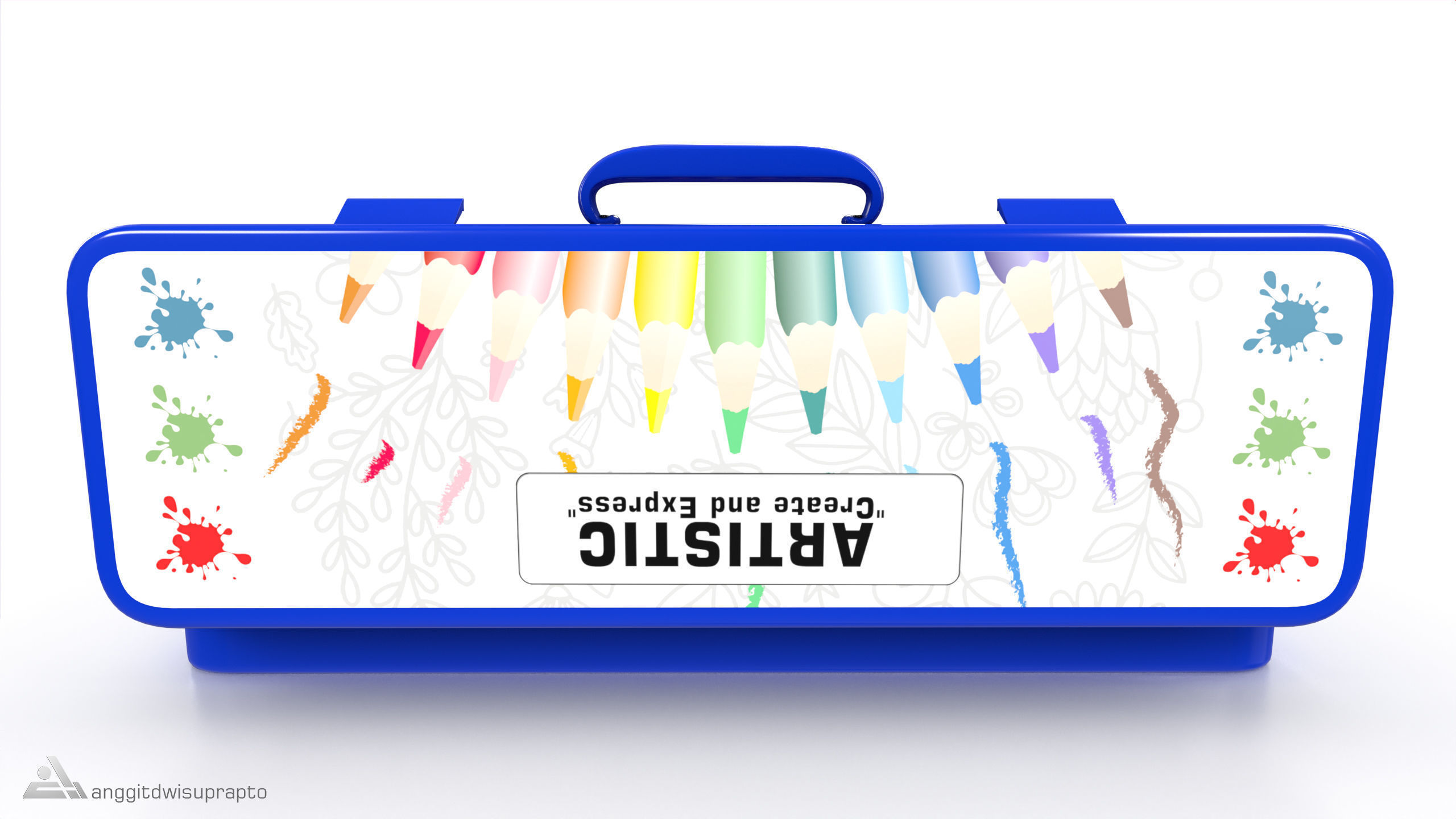 Creative and interactive toys Creative Drawing Set 3D model_2