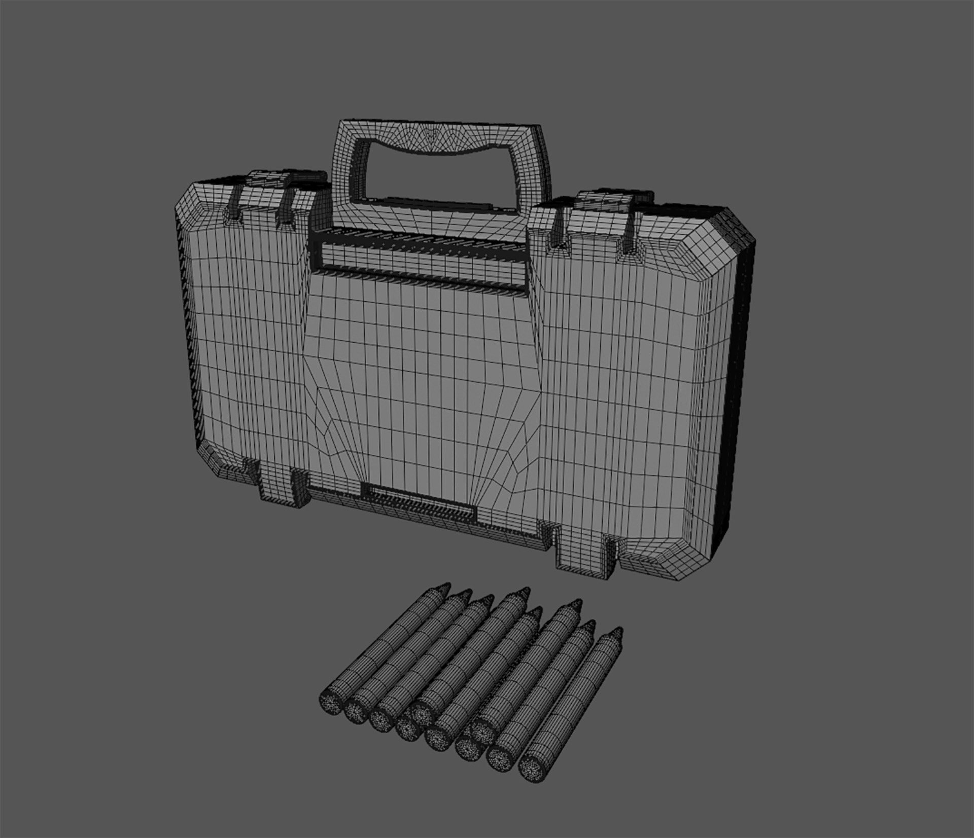 Creative and interactive toys Crayola Inspiration Art Case 3D model_17