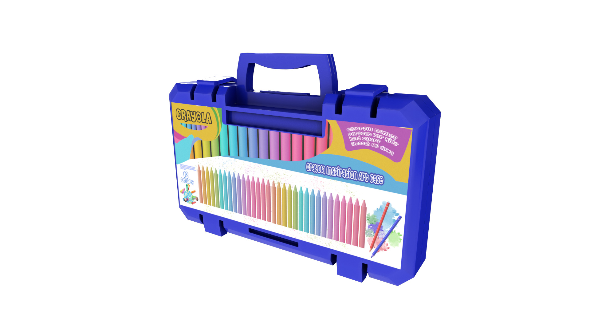 Creative and interactive toys Crayola Inspiration Art Case 3D model_13