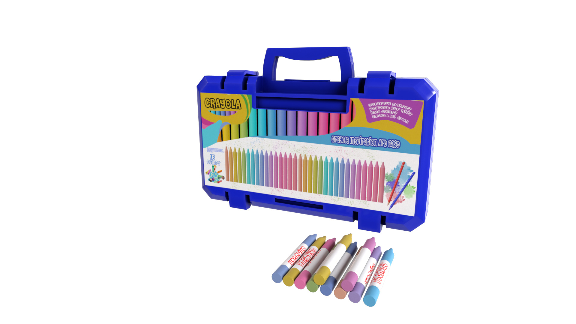 Creative and interactive toys Crayola Inspiration Art Case 3D model_6