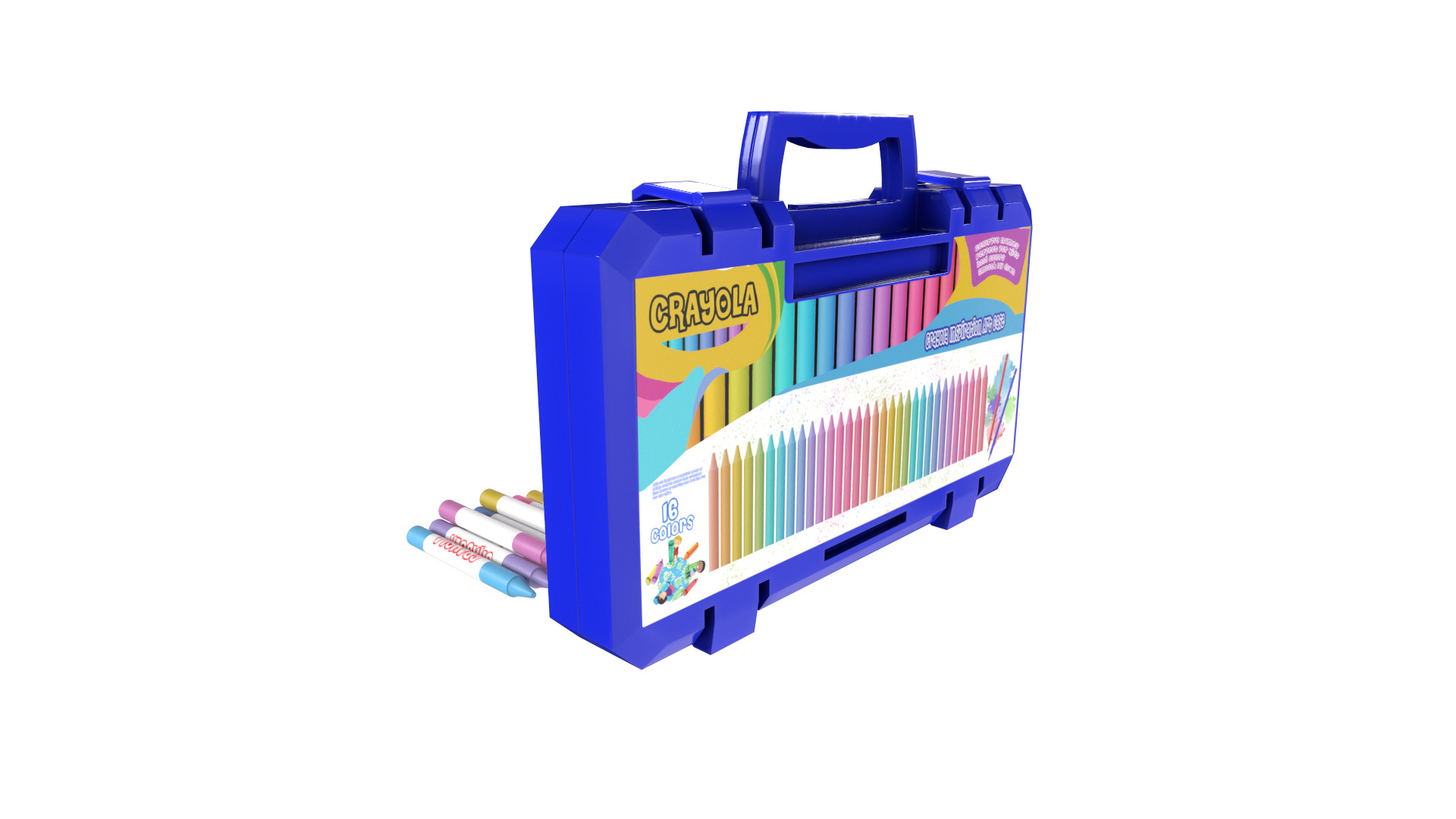 Creative and interactive toys Crayola Inspiration Art Case 3D model_9