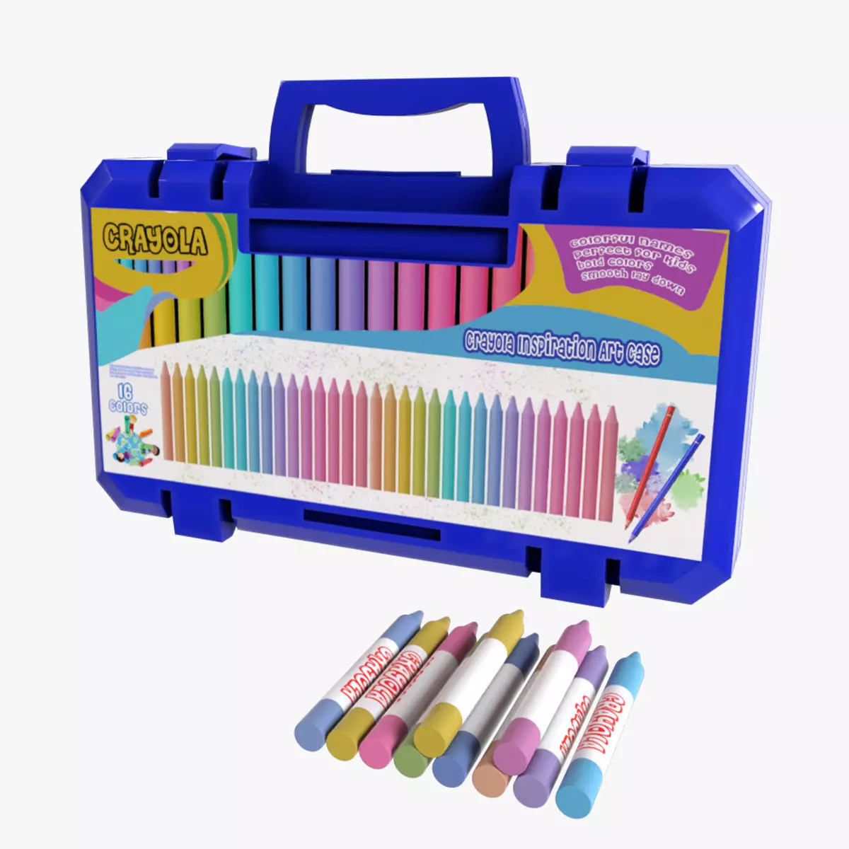 Creative and interactive toys Crayola Inspiration Art Case 3D model_0