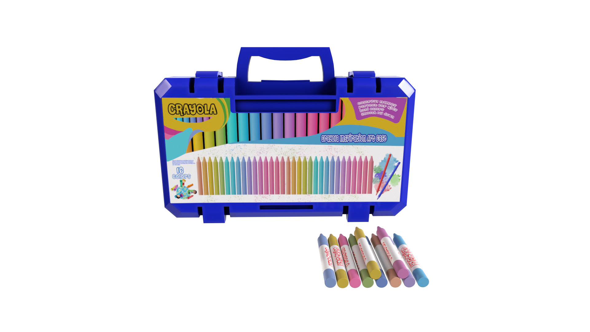 Creative and interactive toys Crayola Inspiration Art Case 3D model_3