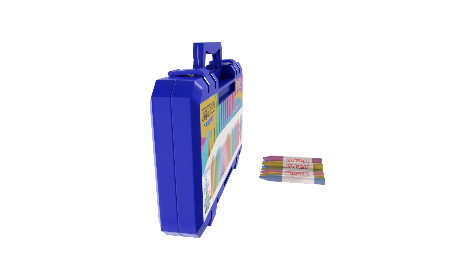 Creative and interactive toys Crayola Inspiration Art Case 3D model_15