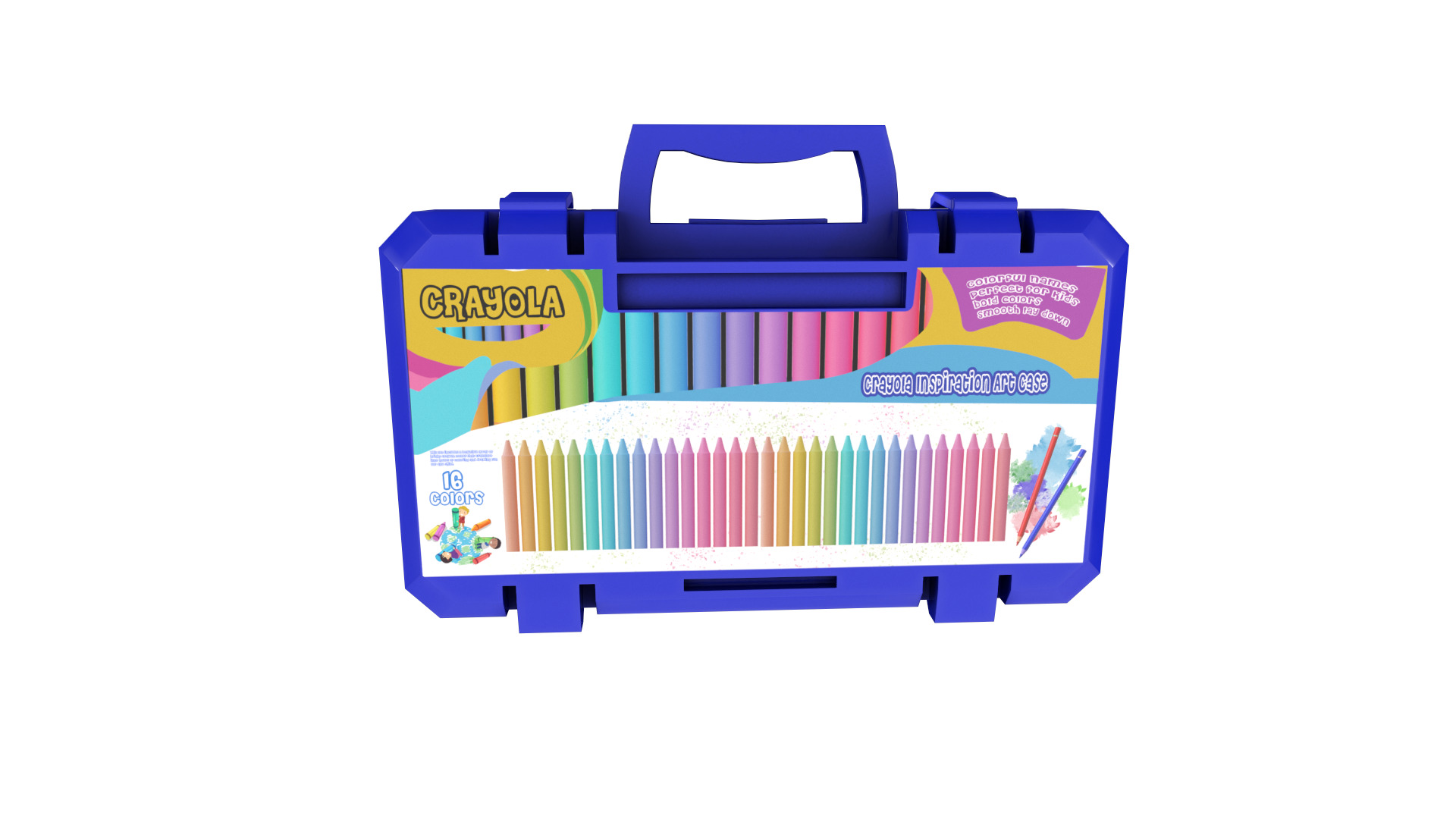 Creative and interactive toys Crayola Inspiration Art Case 3D model_10
