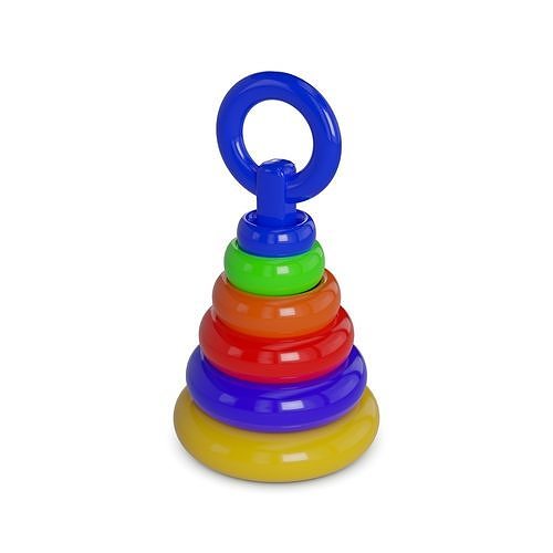 Creative and interactive toys Stacking Toy Low-poly 3D model