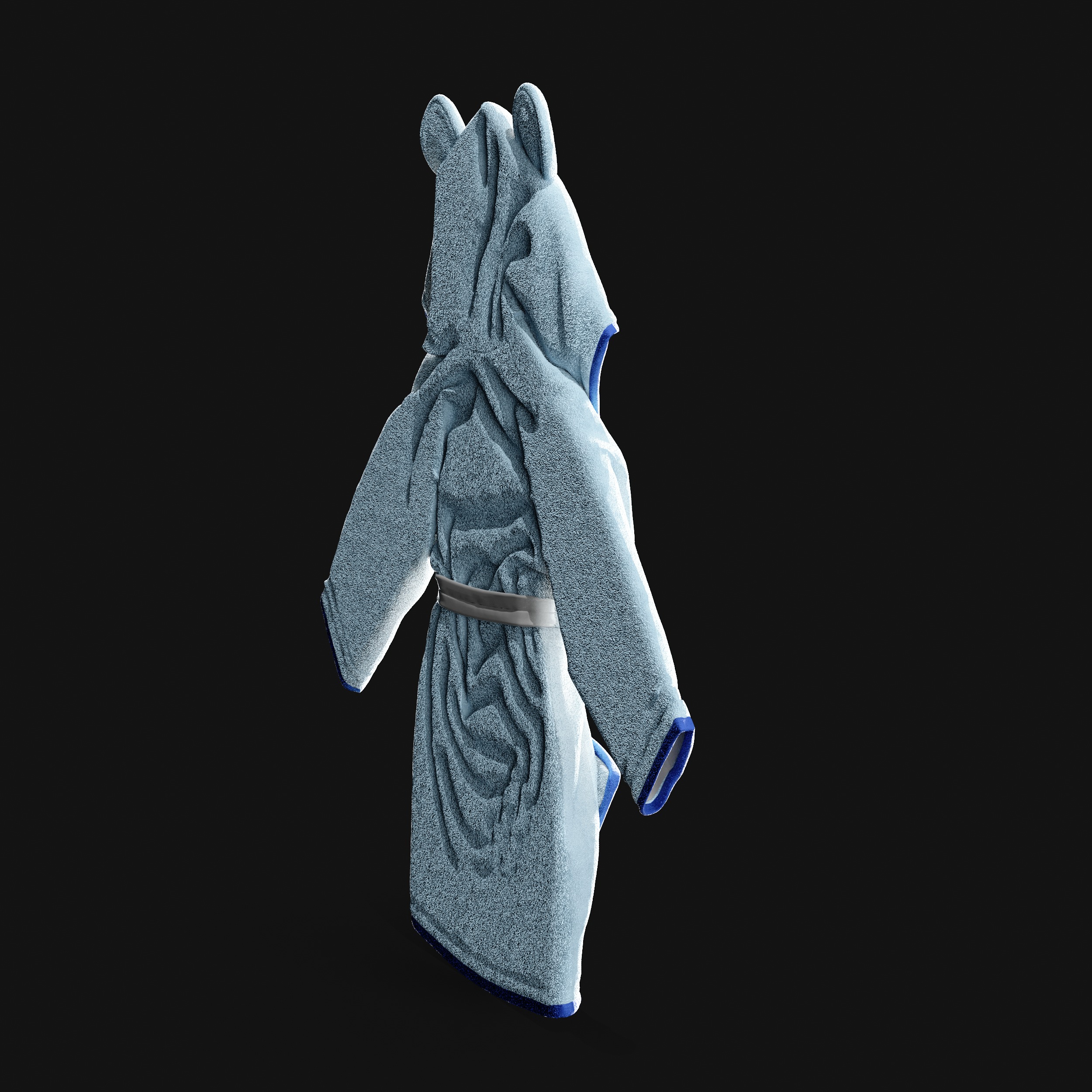 Bathtime products Baby Bathrobe 3D model_4