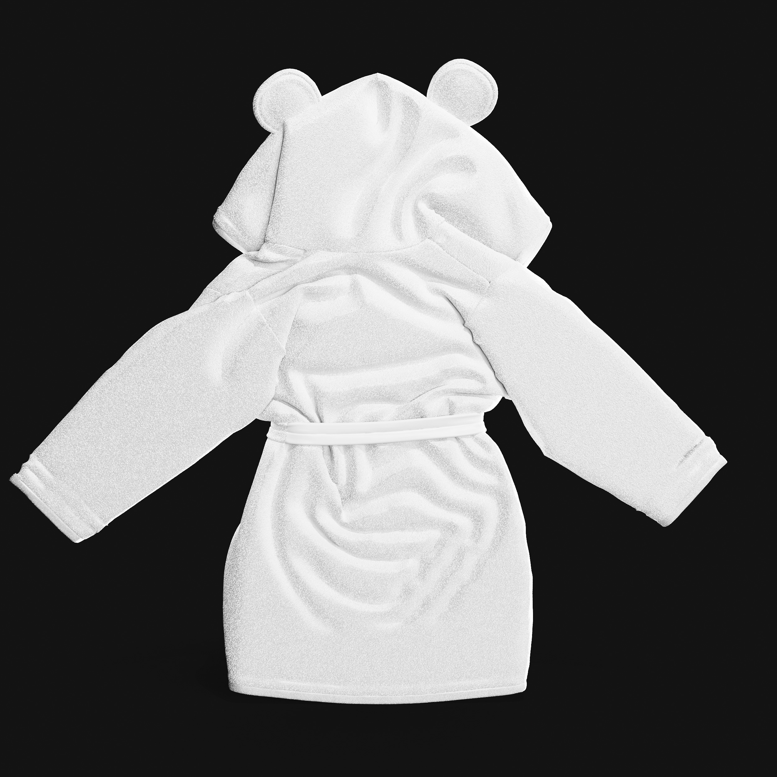 Bathtime products Baby Bathrobe 3D model_36