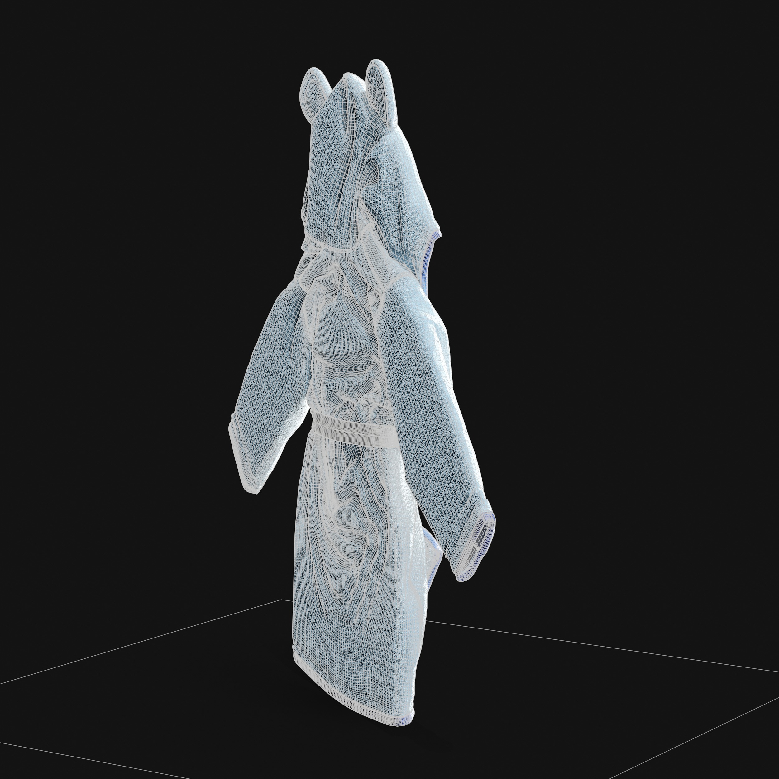 Bathtime products Baby Bathrobe 3D model_14