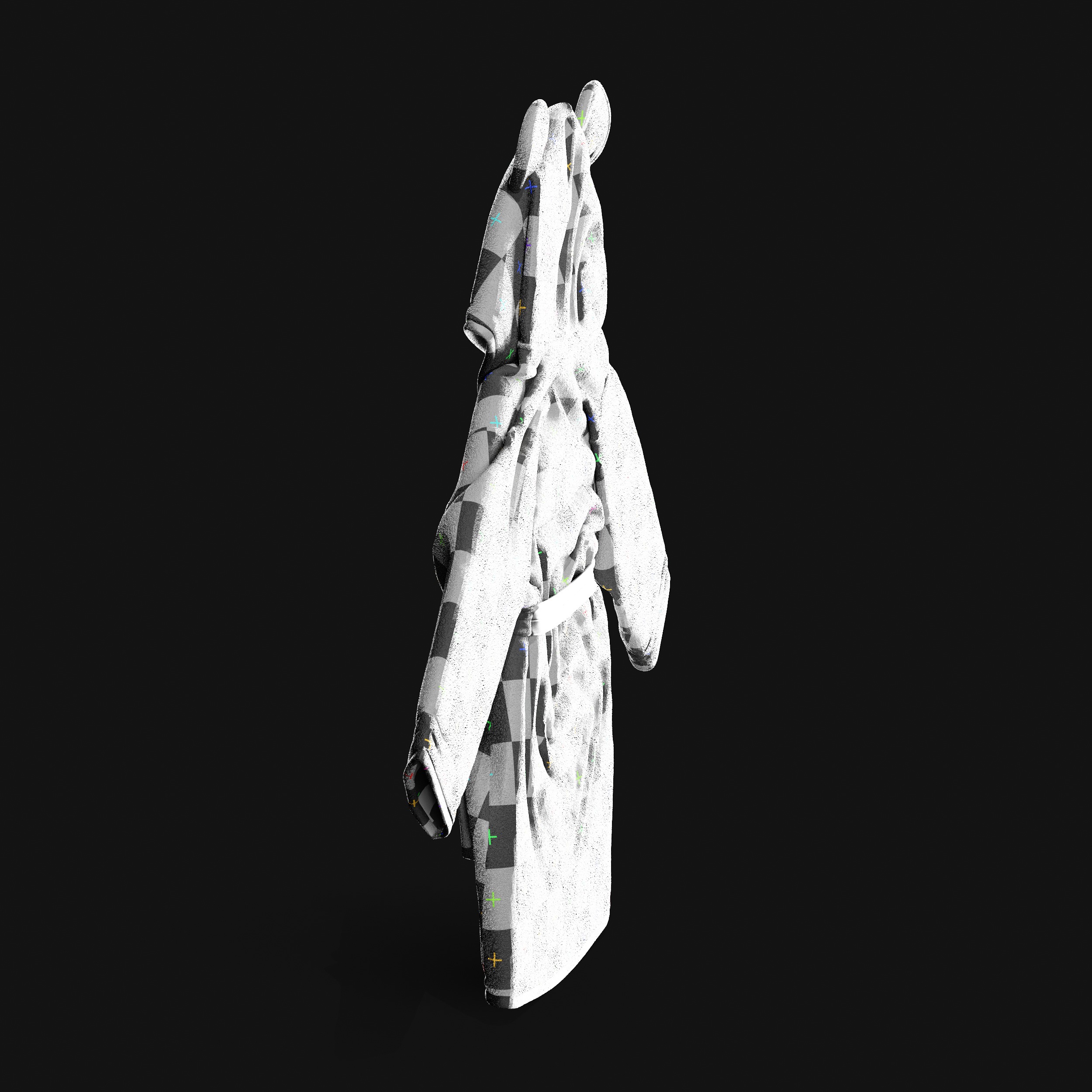 Bathtime products Baby Bathrobe 3D model_28