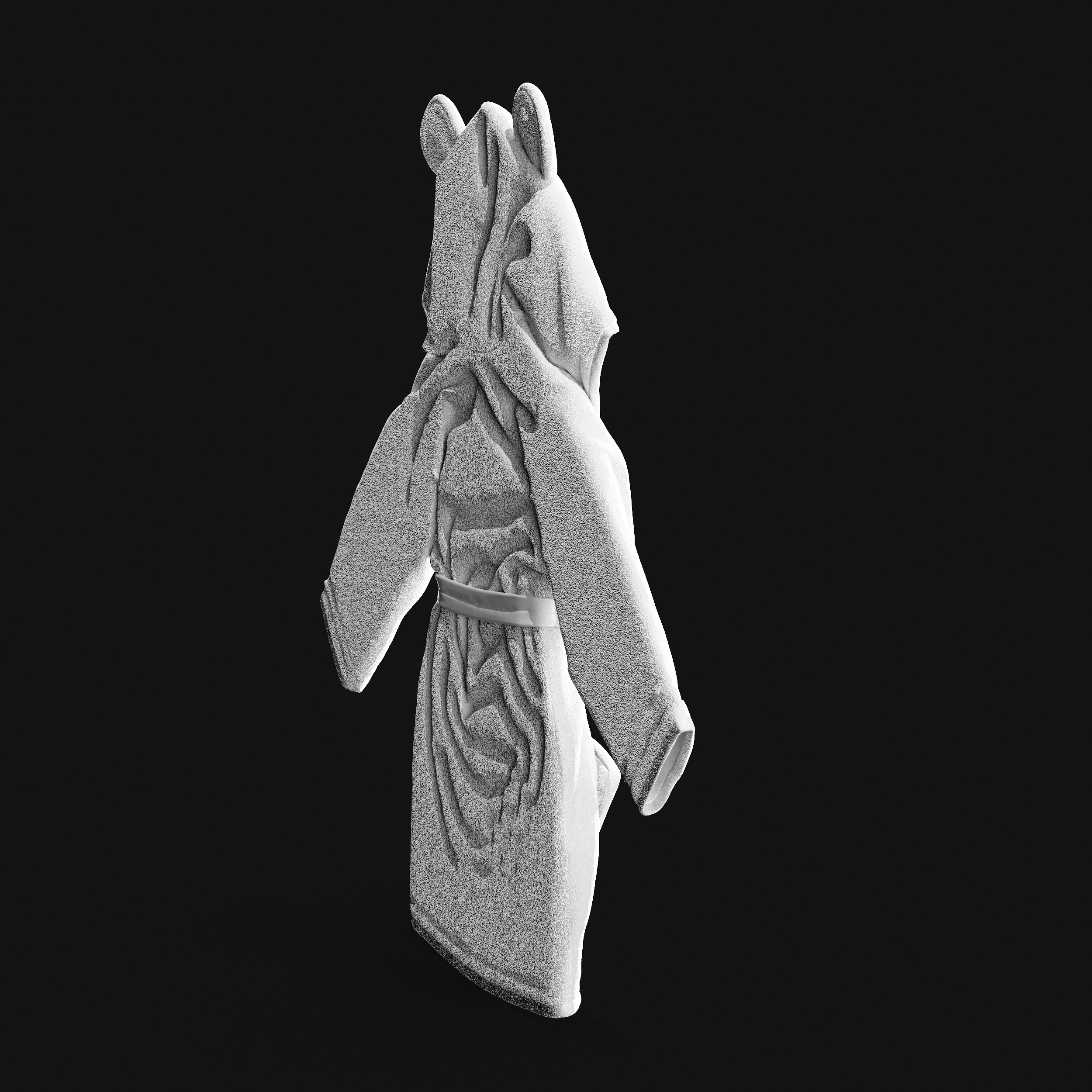 Bathtime products Baby Bathrobe 3D model_34