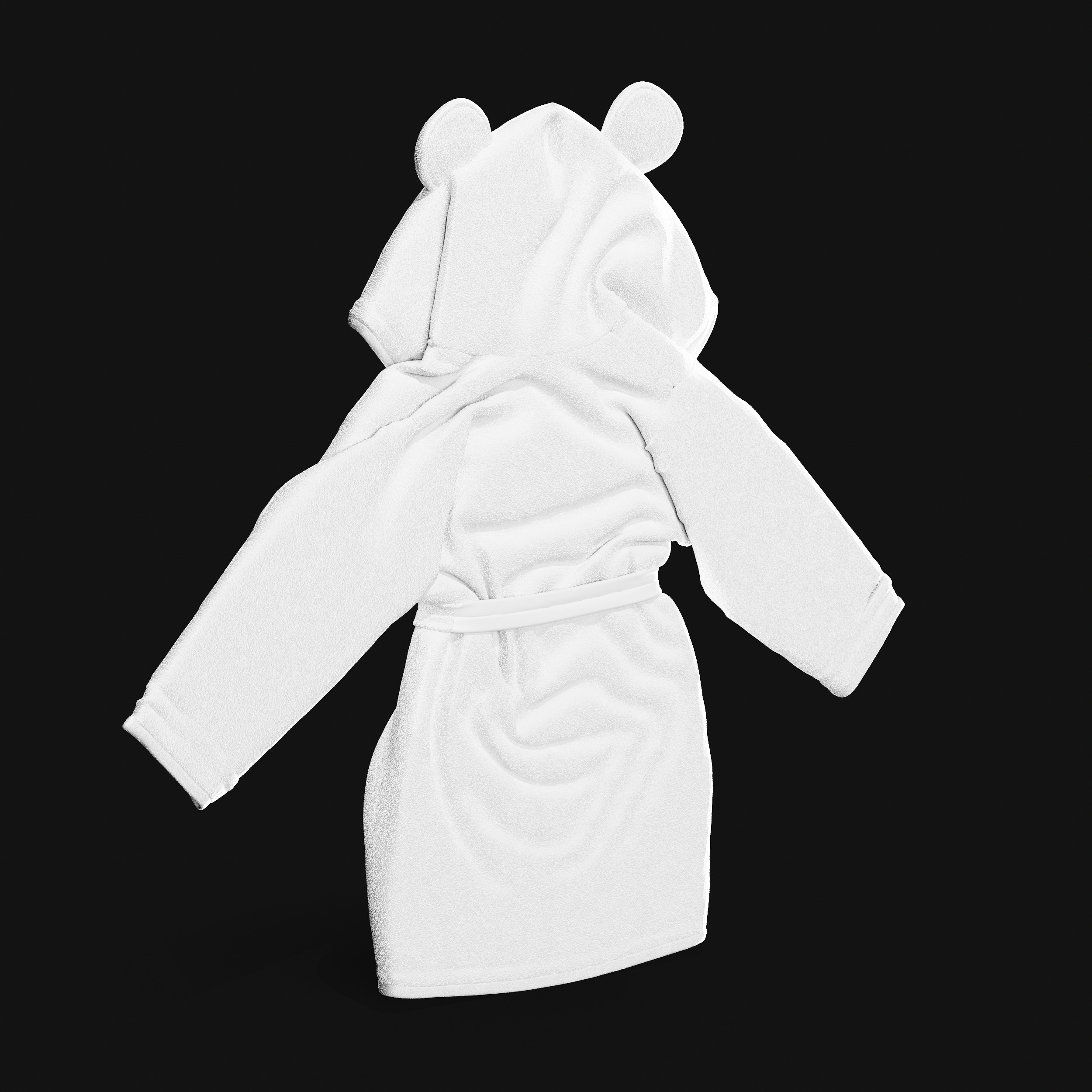Bathtime products Baby Bathrobe 3D model_37
